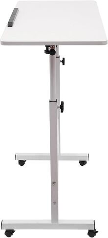 Mobile Laptop Desk, Rolling Computer Stand Portable Laptop Desk, White in Saudi Arabia
