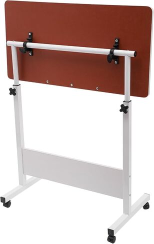 Mobile Laptop Desk, Rolling Computer Stand Portable Laptop Desk, White in Saudi Arabia