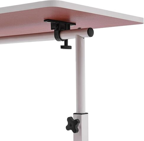 Mobile Laptop Desk, Rolling Computer Stand Portable Laptop Desk, White in Saudi Arabia