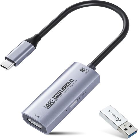 Guermok 4K USB 3.0 Video Capture Card for Streaming with PD 100W, 4K@60FPS in Saudi Arabia