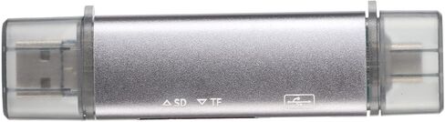 Ultra Slim USB C Micro USB Card Reader with 5Gbps Speed, Secure Digital Memory Card Reader for Android Phone PC Laptop, Aluminum Alloy Portable OTG Reader with Protective in Kuwait