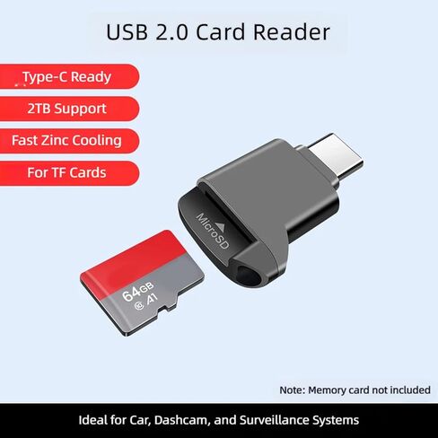 Type C TF Adapter Reader for Direct Card Access Mobile Travel in Kuwait