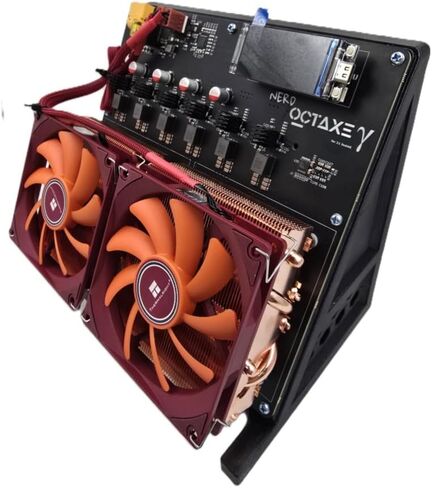 Upgraded 12TH/s Solo BTC Miner NerdOCTAXE γ Rev3.1 – BM1370 Chip, 20J/TH Efficiency 240W, Full Copper Heatsink,Energy Efficient Home Mining Machine in Kuwait