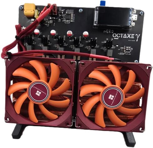 Upgraded 12TH/s Solo BTC Miner NerdOCTAXE γ Rev3.1 – BM1370 Chip, 20J/TH Efficiency 240W, Full Copper Heatsink,Energy Efficient Home Mining Machine in Kuwait
