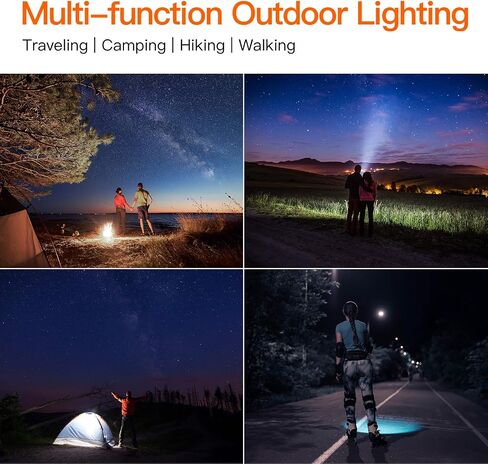 BUYSIGHT Rechargeable Spotlight 2000,000 Lumen, Spot Lights Flashlight in Kuwait