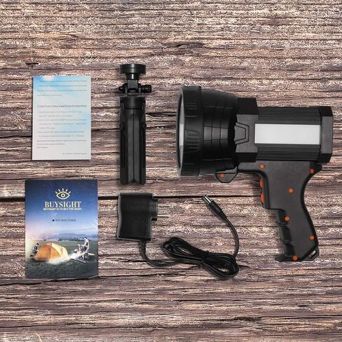 BUYSIGHT Rechargeable Spotlight 2000,000 Lumen, Spot Lights Flashlight in Kuwait
