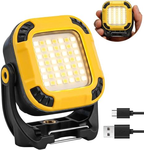Rechargeable Magnetic Work Light, 4Brightness+3CCT+SOS,Portable Mini Light in Kuwait