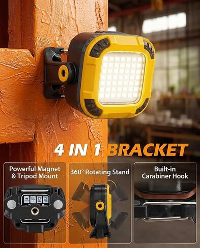 Rechargeable Magnetic Work Light, 4Brightness+3CCT+SOS,Portable Mini Light in Kuwait