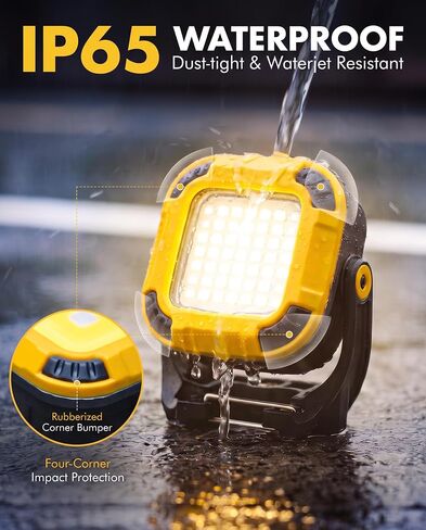 Rechargeable Magnetic Work Light, 4Brightness+3CCT+SOS,Portable Mini Light in Kuwait