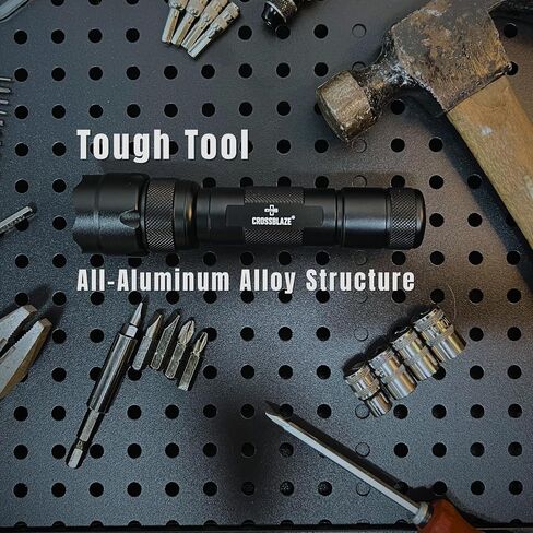 Tactical Flashlight with Flip-Top Magnetic Holster, 1000 Lumens Single Modes LED Police Flashlight for Patrol, Tactical Task, Security in Kuwait