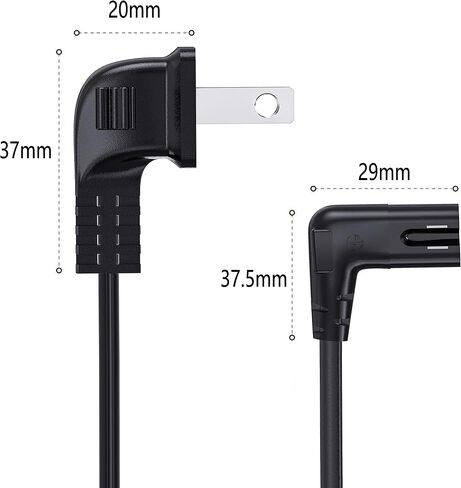 Replacement 5 ft AC Power Cord Compatible with Samsung UN75AU8000FXZA TV – 2-Prong Figure-8 (C7) 125V 7A Black Power Cable for 75" Crystal UHD 4K Smart Television in Kuwait