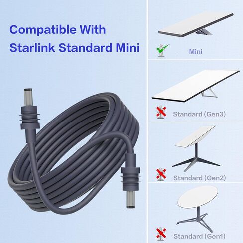 Starlink DC to DC Power Supply Cable for Stalink Mini 16.4FT in Kuwait