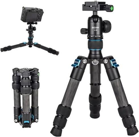 Carbon Fiber Tabletop Tripod, 30mm Ball Head w/Arca Quick Release Plate in Kuwait