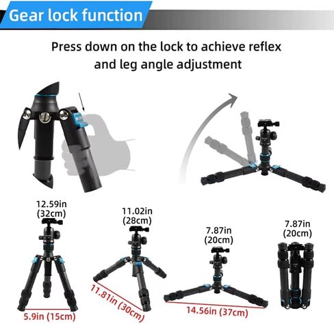 Carbon Fiber Tabletop Tripod, 30mm Ball Head w/Arca Quick Release Plate in Kuwait