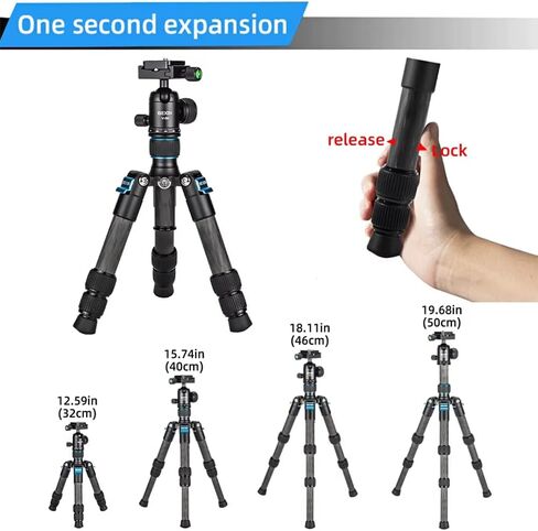 Carbon Fiber Tabletop Tripod, 30mm Ball Head w/Arca Quick Release Plate in Kuwait