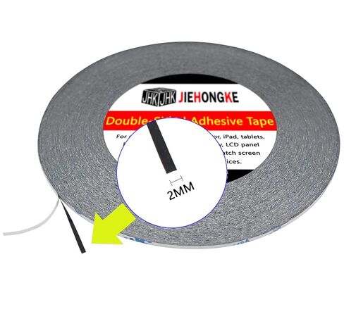 2pcs 2mm*50M Electronics Maintenancd Upkeep&Repair Double Sided Adhesive Tape with 1 Tweezers for Cell Phone, iPad, Tablets, Laptops, LCD Screen in Saudi Arabia