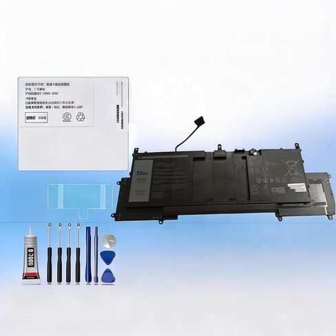 compatible For Dell 060GK6 60GK6 LCD Display Touch Screen Digitizer Full Assembly Replacement Screen Repair Kit battery 26N5V +Free Tools，For 26N5V battery in Saudi Arabia