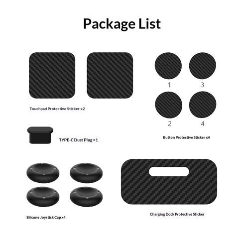 XYYORITRIX Dust Cover for Steam Controller 2，[5in1] Protection Kit Type-C Dust Plug Silicone Joystick Covers Trackpad Stickers Button Stickers Charger Stickers - Protects Against Dust Scratches in Kuwait