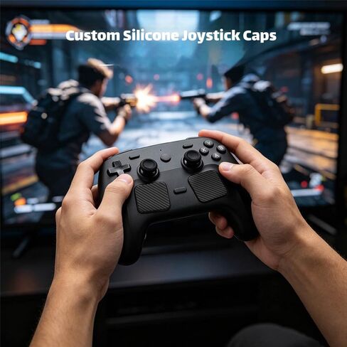 XYYORITRIX Dust Cover for Steam Controller 2，[5in1] Protection Kit Type-C Dust Plug Silicone Joystick Covers Trackpad Stickers Button Stickers Charger Stickers - Protects Against Dust Scratches in Kuwait