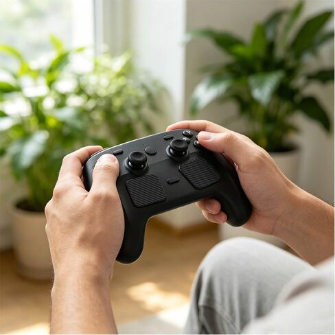 XYYORITRIX Dust Cover for Steam Controller 2，[5in1] Protection Kit Type-C Dust Plug Silicone Joystick Covers Trackpad Stickers Button Stickers Charger Stickers - Protects Against Dust Scratches in Kuwait