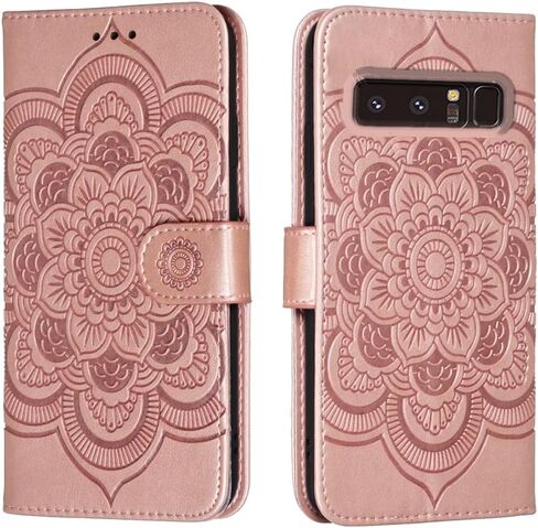 Wallet Case for Samsung Galaxy Note 8, Card Holder, Pink in Kuwait