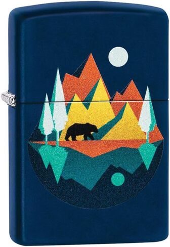 Zippo Geometric Bear and Mountains Design Pocket Lighter in Kuwait