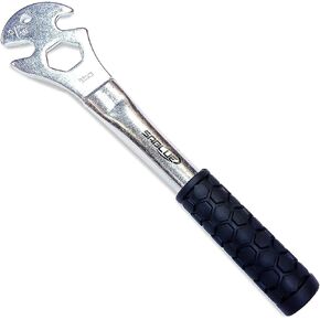 SABLUE Bike 15mm 24mm 9/16"(14mm) Pedal Multi Wrench Heavy-Duty Spanner Repair Tool With Long Hand Comfortable Grip Feeling And Energy-saving (01X-Wrench)