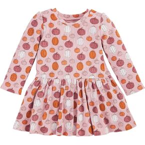 Mud Pie Baby One Size Girl Pumpkin Toddler T-Shirt Dress