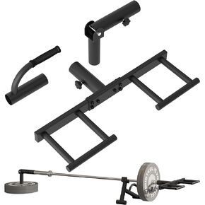 Heavy Duty Landmine Handle Attachment Set T Bar Row Viking Press Attachment for Barbell Workouts Weightlifting Landmine Handle Fits 2-Inch Olympic Barbell Strengthen Back and Core Muscles