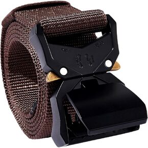Tactical Belt, Military Hiking Rigger 1.5" Nylon Web Work Belt with Heavy Duty Quick Release Buckle