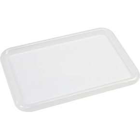 Storex Bin Cover/Lid, Fits Small Cubby Bin (Bins Sold Separately), 12.2" x 7.8" x 1", 5-Pack, Translucent (62402A05C)