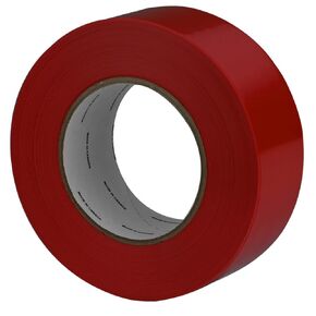 STADEA 2 Inch Wide x 60 Yards Red Stucco Tape UV Resistent, Waterproof Polyethylene Tape (PE Tape) - Pack of 1