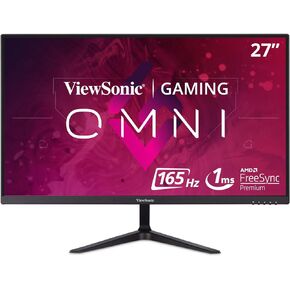 ViewSonic OMNI VX2718-P-MHD 27 Inch 1080p 1ms 165Hz Gaming Monitor with Adaptive Sync, Eye Care, HDMI and DisplayPort, Black