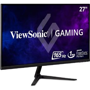 شاشة ألعاب فيوسونيك OMNI VX2718-P-MHD مقاس 27 بوصة 1080 بكسل 1 مللي ثانية 165 هرتز مع مزامنة تكيفية والعناية بالعين ومنفذ HDMI ومنفذ عرض، أسود