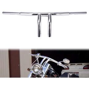8" Rise T Bar Handlebar Drag Bar 1" 1-1/4" Inch Handlebar Drag Bar T Bar For Harley Touring Roadking FLHR Sportster XLH 1200 883 Electra Glide Road Glide Softail Dyna Low Rider
