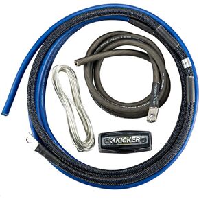 Kicker 46PK4 PK4 4-AWG Amplifier Power Kit - Power, Ground, Remote Wire and Fuse Block.