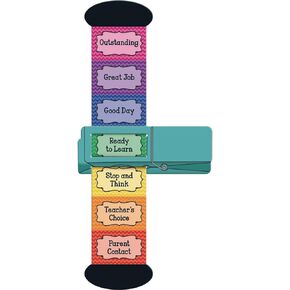 Really Good Stuff Mini Behavior Trackers (Set of 12) – 8⅜"H Each – Encourage Students to Monitor Behavior by Moving Slider – Personal Behavior Tracker for Student Desks – Foster Behavior Awareness