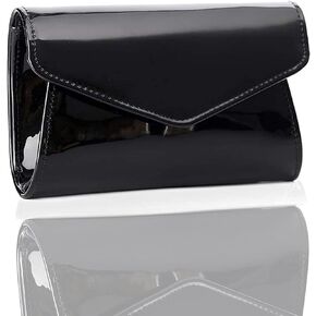 MUDUO Women's Mini Shiny Candy Patent Leather Evening Bag Bridal Party Clutch Purses Cocktail Prom Handbags