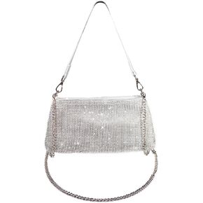 Rhinestone Evening Bags for Women, Girls Clutch Purses Handbags,Shoulder Strap Bag for Ladies Wedding Party