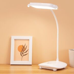 MAYTHANK مصباح طاولة مكتبي لاسلكي للقراءة 40 LED بطارية كبيرة قابلة لإعادة الشحن 3000 متر، لمس 3 أوضاع، طريقتان للطاقة، عاكس للضوء، معقوفة، مصباح بجانب السرير لغرفة النوم لاسلكي صغير محمول