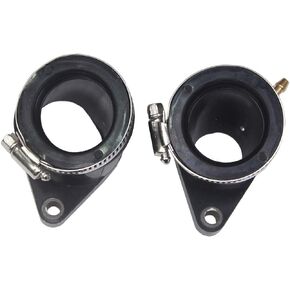 BH-Motor New 2pcs Intake Manifold Carburetor Boots Left and Right for Yamaha Raptor 660 660r YFM660R 2001-2005 Replace # 5LP-13586-01-00