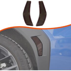 Tumukiw Rear Wheel Eyebrow Reflective Sheet Patch Side Marker Light Smoked Cover Suitable for Subaru WRX 2022 2023 ABS Car Rear Wheel Eyebrow Side Protector