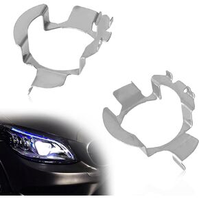 H7 Socket Adapter Holder, H7 Led Bulb Retainer Base, H7 Bulb Holder Adapter, Compatible with VW/Mercedes-Benz/Audi/BMW/Buick/Hyundai/Nissan/Saab 102 Model, Pack of 2