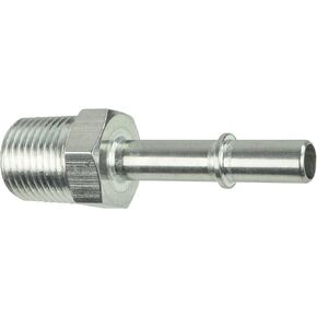 ICT Billet 3/8" Quick Connect Male Fuel Hose to 1/2" NPT Adapter Fitting LS LS1 LS3 GM Bare Machined Aluminum Designed & Manufactured in the USA AN817-02-08