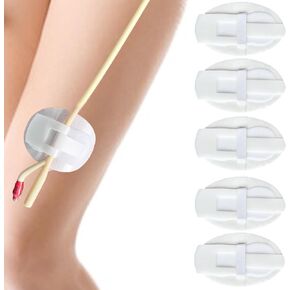 Catheter Stabilization Device,Catheter Urinary Leg Bag Holder Legband Holder Sticker Catheters for Men (White)