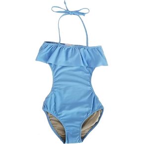 Cheryl Creations Kids Ruffle One Piece Bikini Swimsuit