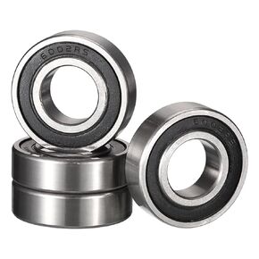 6003-2RS Deep Groove Ball Bearings, ID 17mm x OD 35mm x Width 10mm Double Rubber Sealed Ball Bearing Pre-Lubricated Chrome Steel Z2 Lever 4pcs