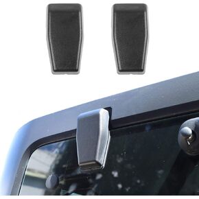 Voodonala for Jeep JK Rear Window Right & Left Hinge Covers Tailgate Rear Door Hinge Cover Trim for 2007-2018 Jeep Wrangler JK JKU Exterior Accessories, Black 2pcs