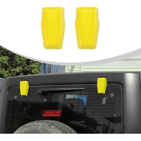 Voodonala for Jeep JK Rear Window Right & Left Hinge Covers Tailgate Rear Door Hinge Cover Trim for 2007-2018 Jeep Wrangler JK JKU Exterior Accessories, Black 2pcs