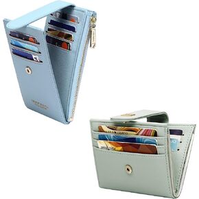 Badiya RFID Blocking Slim Wallet & Small Wallet for Women Packs of 2